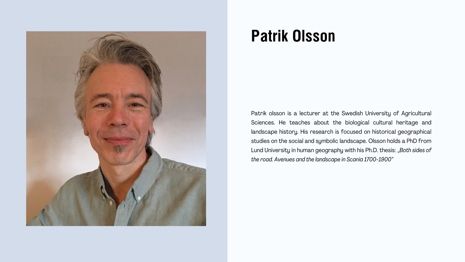 7 Patrik Olsson bio